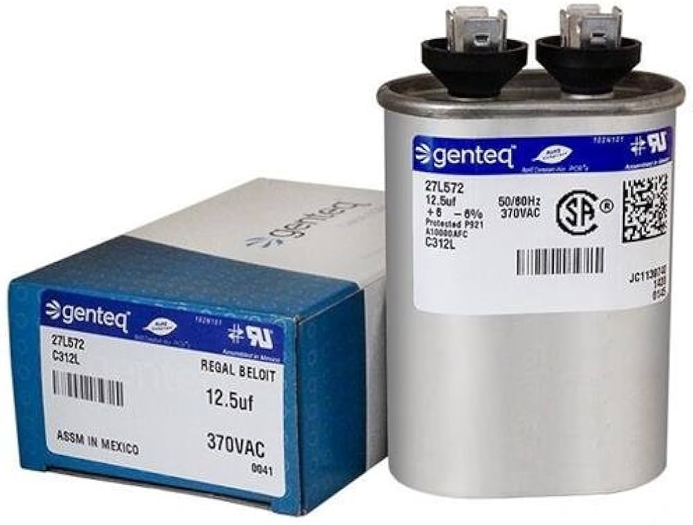 Z97F5459-12.5 uf MFD 370 Volt VAC - GE Oval Run Capacitor Z97F5459-12.5 uf MFD 370 Volt VAC - GE Oval Run Capacitor